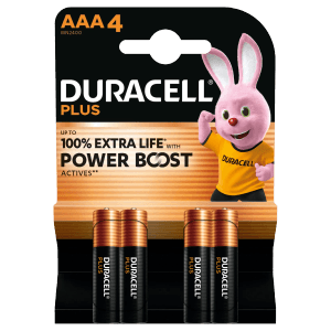 Duracell Alkaline Batterien AAA 1,5V MN2400/LR03 4er Pack