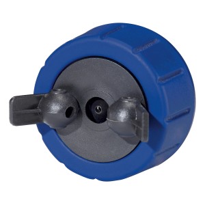 Detailaufnahme des Sprühkopfes für LUX Farbsprühgerät HVLP 500/900 W.