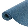 Gerollter, blauer Snapstyle Kunstrasen Kingston 200x350cm mit Noppen für Balkon und Terrasse.