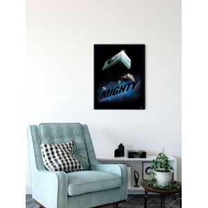 Avengers Wandbild „The Mighty“ (50x70 cm): Thors Hammer Mjölnir im Comic-Stil als gerolltes Poster.