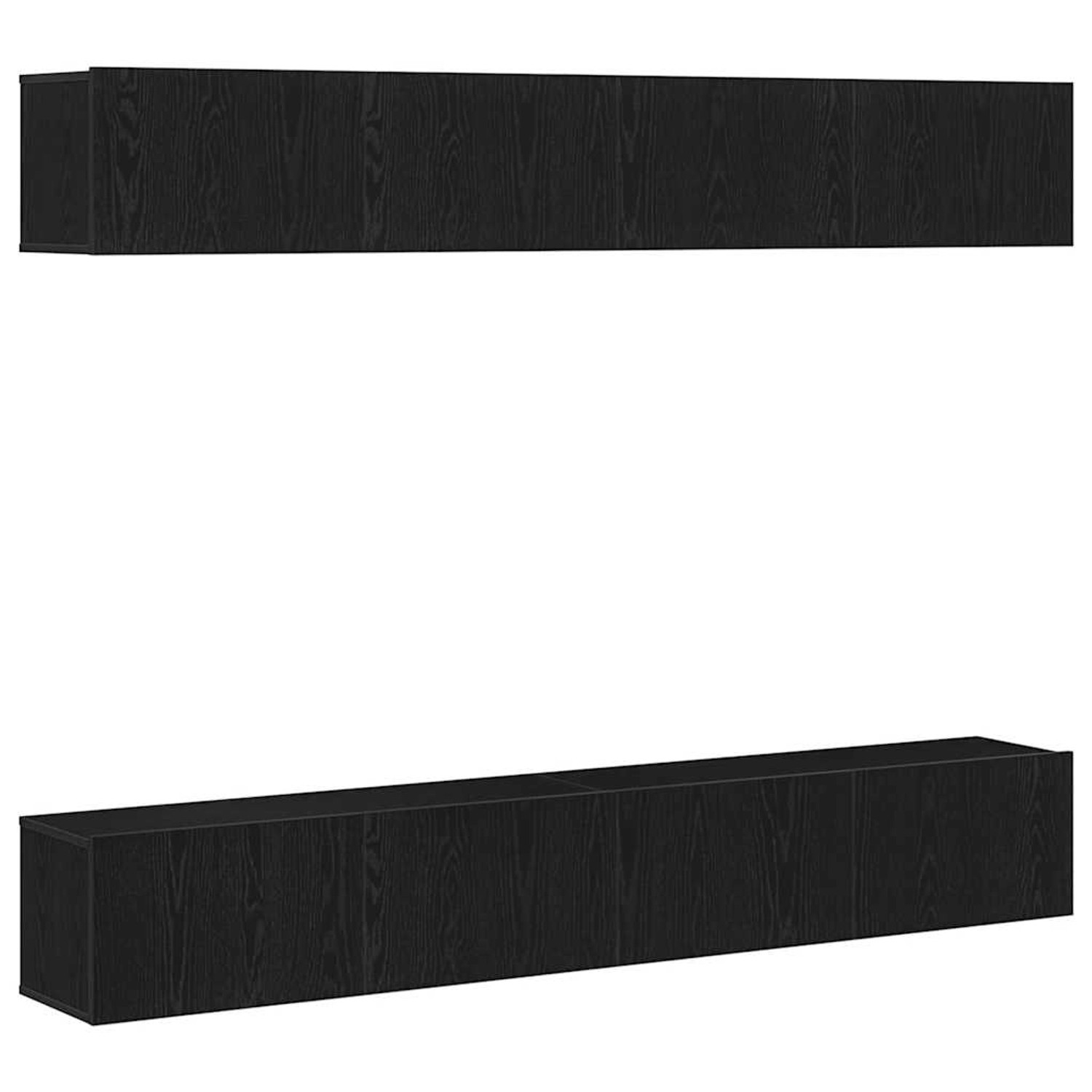 vidaXL TV-Schrank-Set 4-Tlg Schwarz Eichen-Optik 100 x 30 x 30 cm 3333050 günstig online kaufen