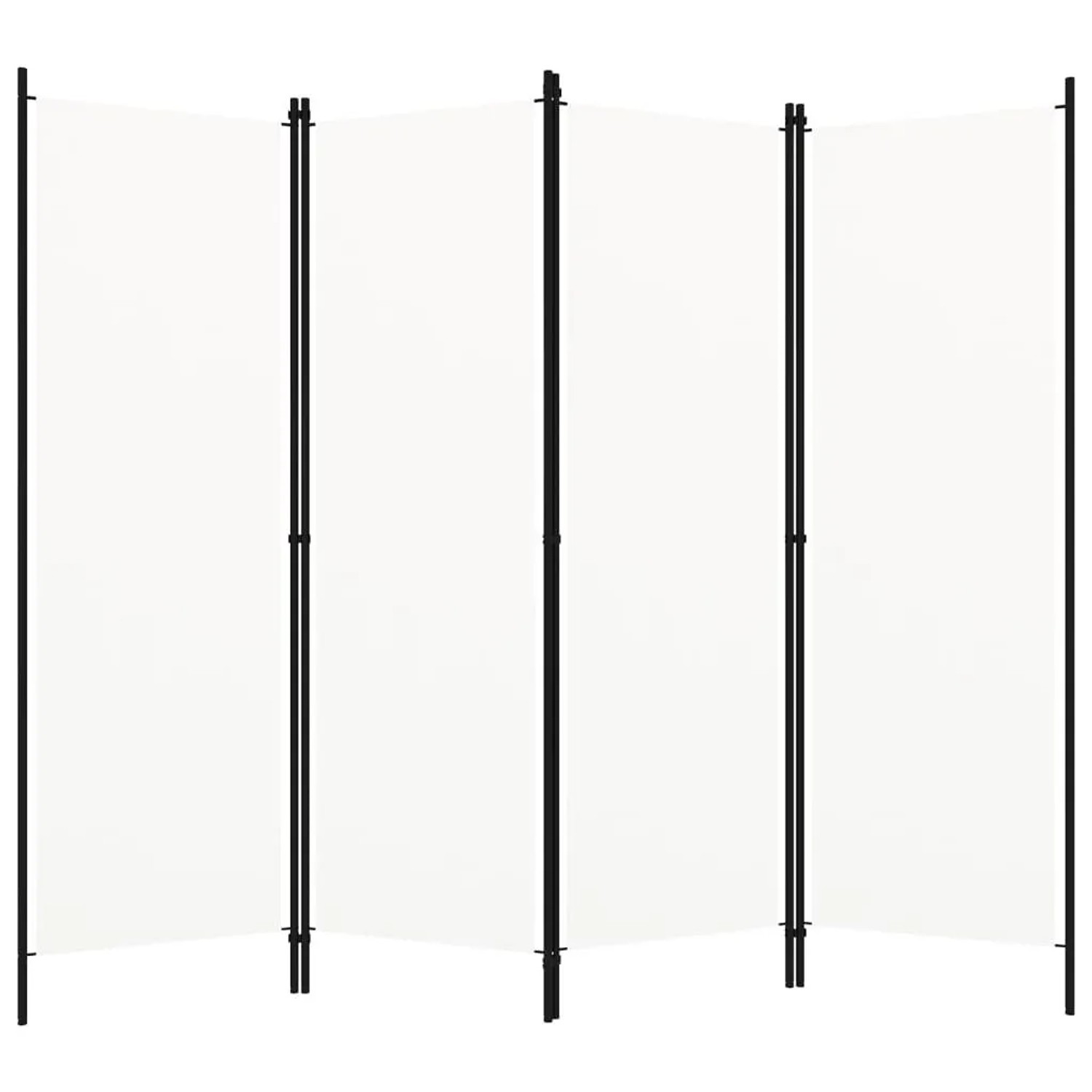 vidaXL 4 Tlg Raumteiler Weiß 200x180 cm 320719