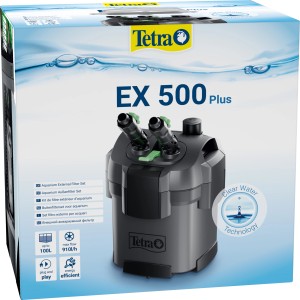 Tetra EX 500 Plus Außenfilter-Komplettset für Aquarien bis 100L.