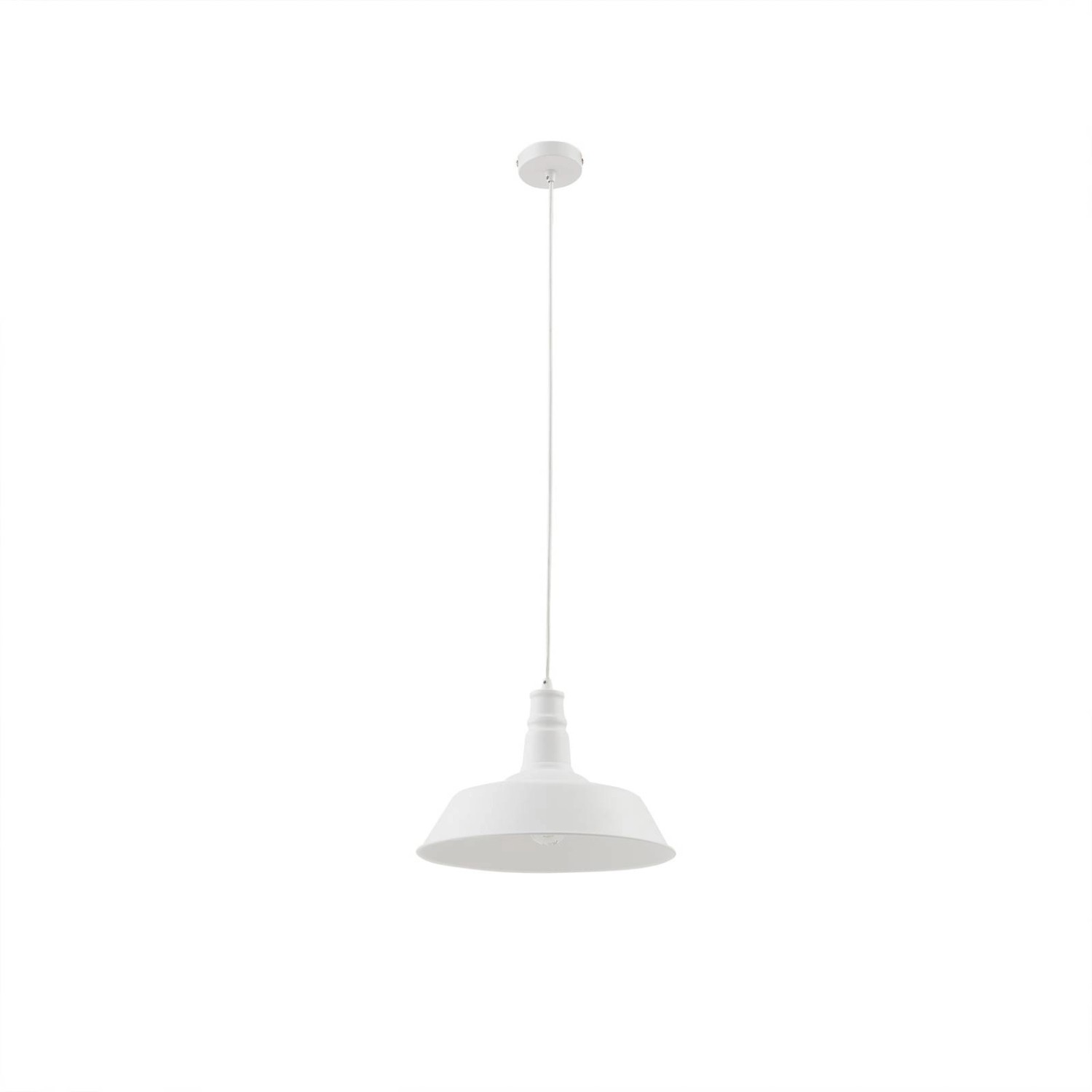 Lindby Pendelleuchte Laylan 10030683 Modern in Weiß aus Metall 1-flammig E2 günstig online kaufen