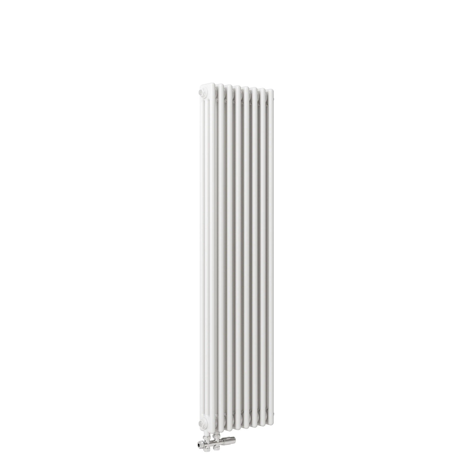 AICA Traditioneller Heizkörper 1500 x 380 mm 1289W Dreilagig Gusseisenstil Weiß