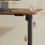 Höhenverstellbarer Vasagle Schreibtisch in Schwarz mit Memory-Funktion.