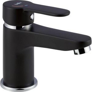 baliv Waschtischarmatur WT-5891, Einhebelmischer in Schwarz-Matt mit Pop-Up Ventil.