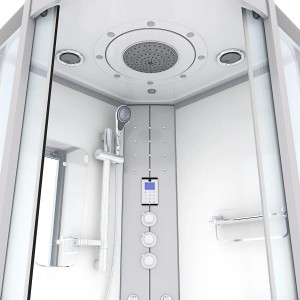 AcquaVapore D46-20T3 Dampfdusche 100x100 mit Regendusche, Handbrause und Bedienfeld.