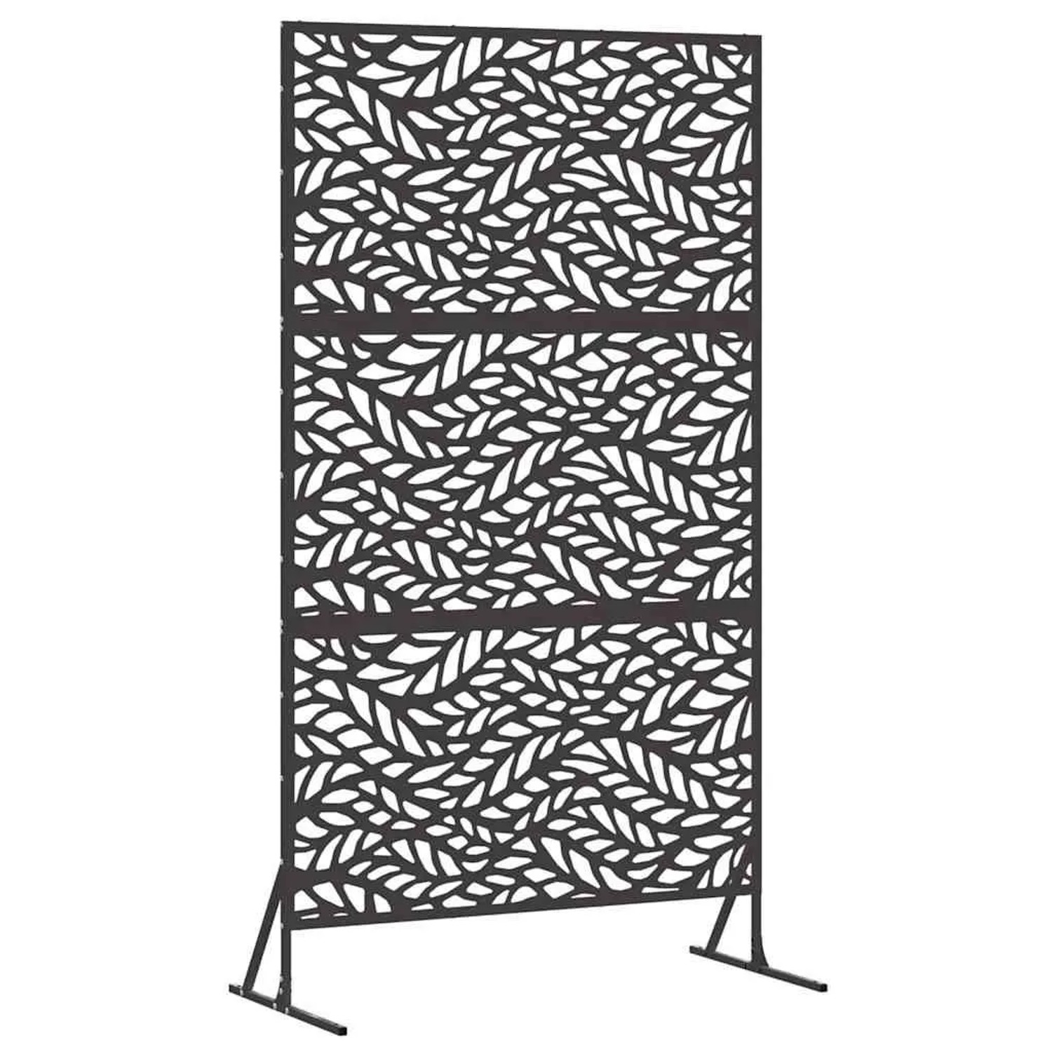 vidaXL Sichtschutz Schwarz 100 x 50 x 180 cm Stahl 868556 günstig online kaufen
