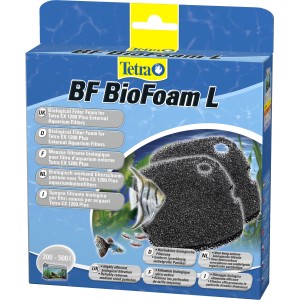 Tetra Bio-Filterschwamm EX 1200, Ersatzschwamm für Aquarium Außenfilter, 2er-Pack.