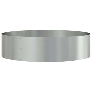 vidaXL Pflanzenring Silber 80 x 80 x 20 cm Verzinkter Stahl 873630