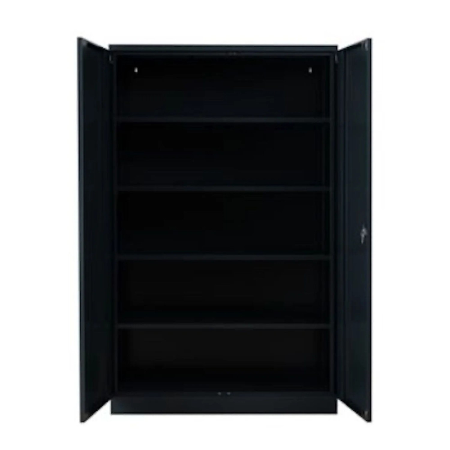 PROREGAL Stahlschrank Bee 9 Fachböden HxBxT 195 x 120 x 42 cm Pulverbeschichtetes Fachbodenmaterial Anthrazit & Anthrazit