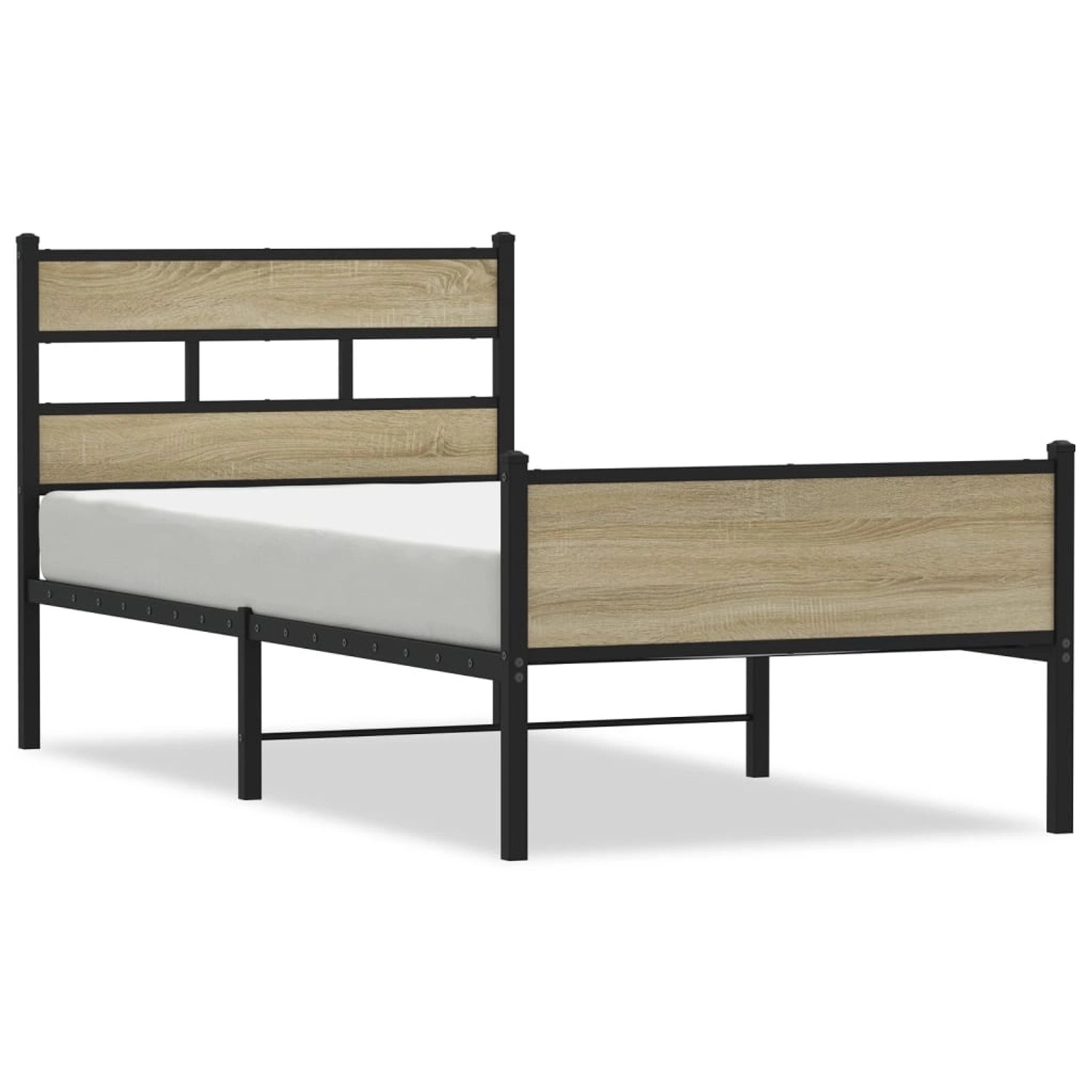 vidaXL Bettgestell ohne Matratze Sonoma-Eiche 90x190 cm Holzwerkstoff 40172 günstig online kaufen