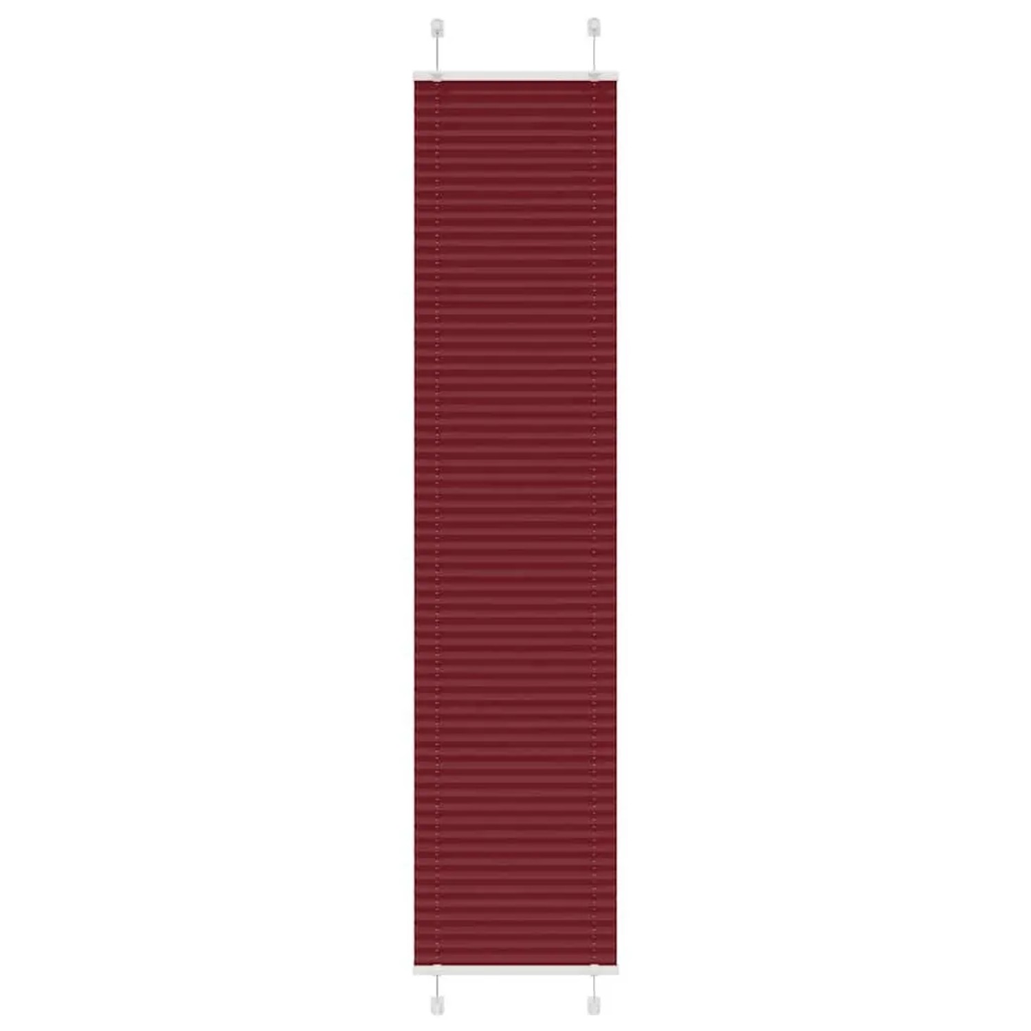 vidaXL Plissee Bordeauxrot 50x200 cm Stoffbreite 49,4 cm Polyester 4015252 günstig online kaufen