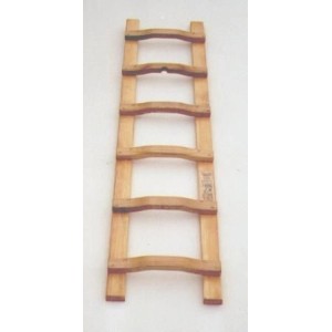 PROREGAL Dachdeckerleiter aus Holz, 15 Sprossen, 4,3 m. Robuste Leiter für sichere Dacharbeiten.