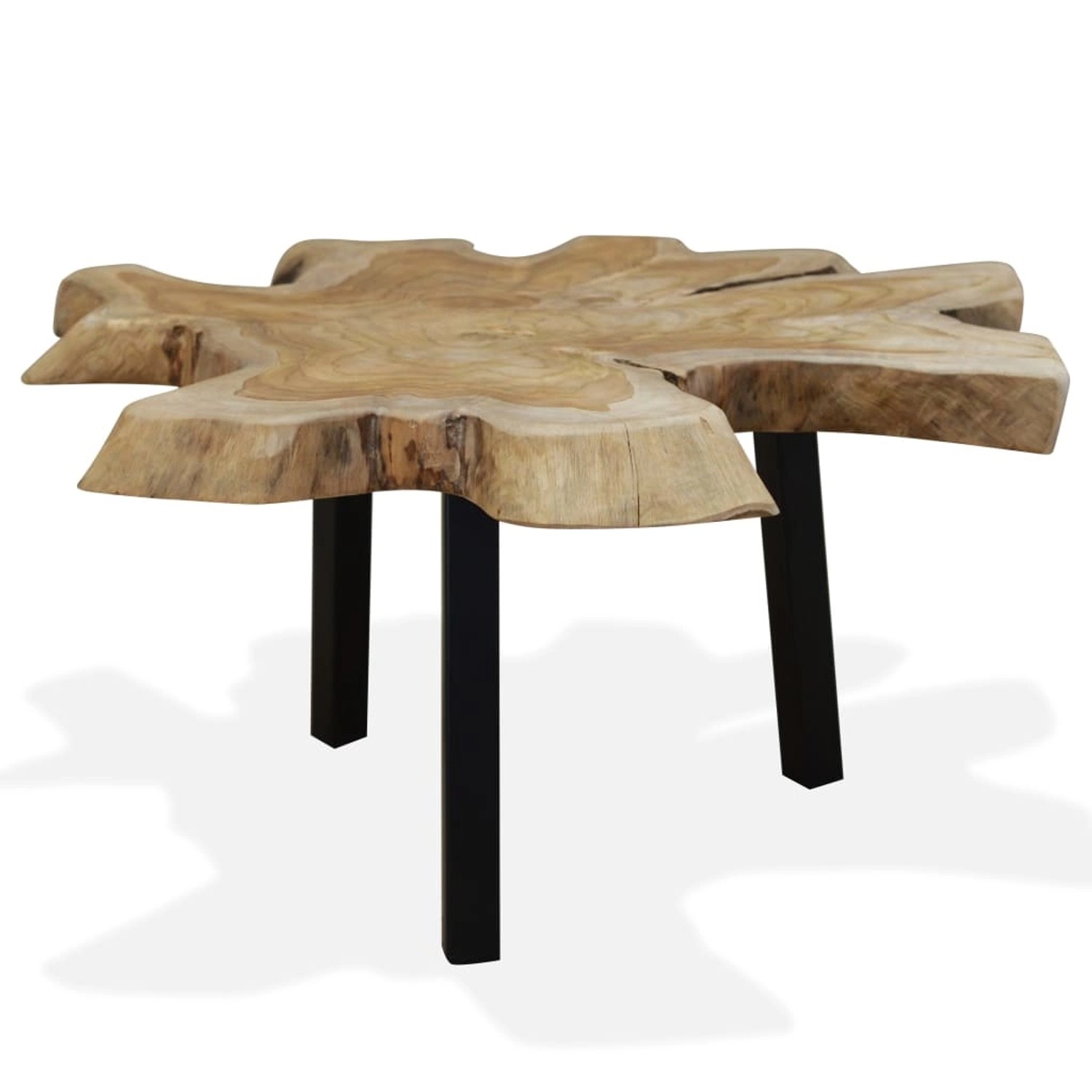 vidaXL Couchtisch Massivholz Teak 80x70x38 cm 244550 günstig online kaufen