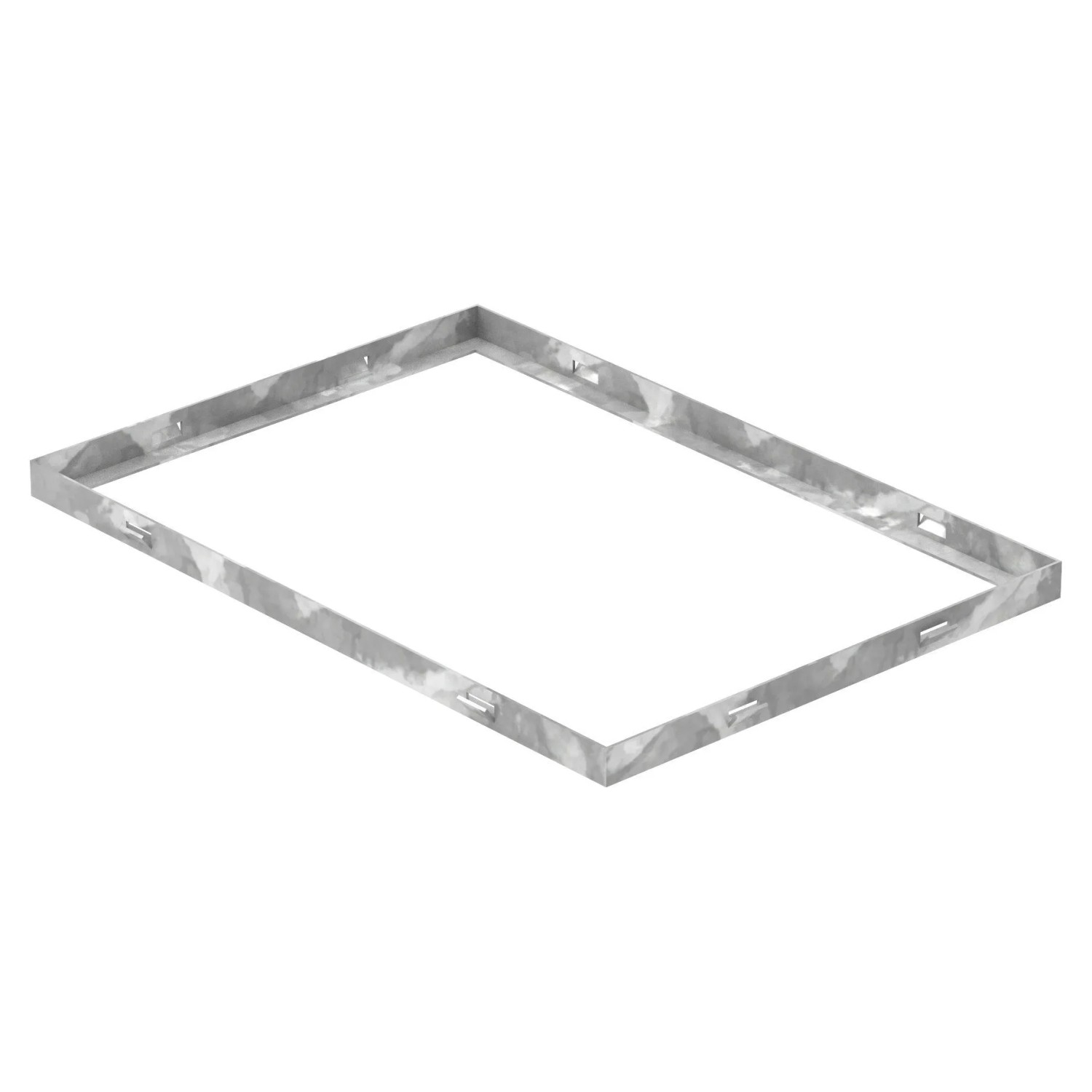 FeNau Zarge Maße 350x500x23 mm Für Rosthöhe 20 mm Aus S235JR St37-2 Bandverzinkt
