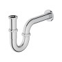 Verchromter Siphon für baliv Waschtisch 60 cm, Teil des Waschtischsets.