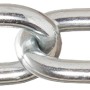 Verzinkte Conacord Rundstahlkette, Form C, Ø 8 mm, Meterware. Schweißkette mit langen Gliedern.