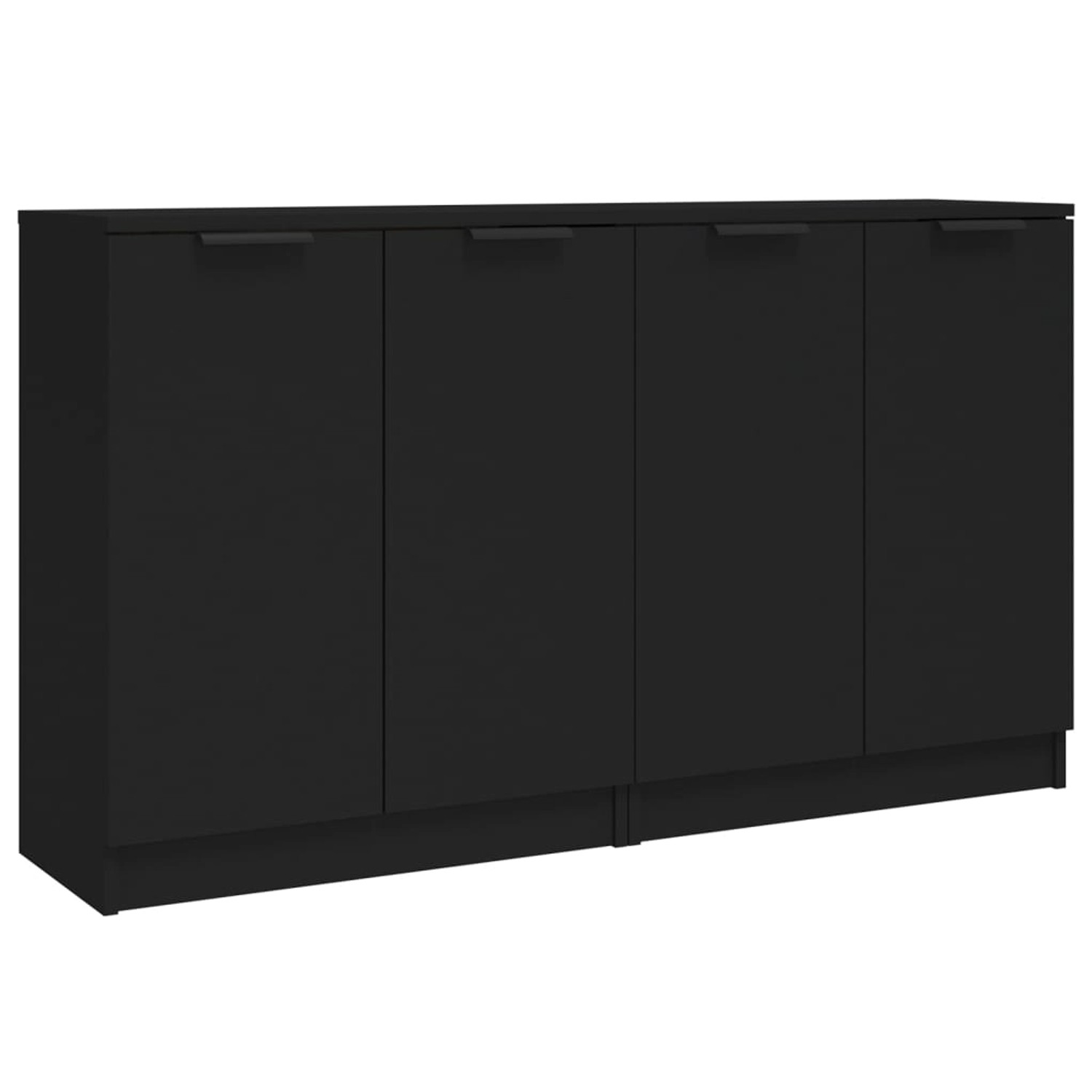 vidaXL Sideboards 2 Stk Schwarz 60x30x70 cm Holzwerkstoff 3115773