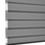 Gardinia Doppelrollo EasyFix, 60x150 cm, anthrazit. Rollo mit transparenten und blickdichten Streifen.