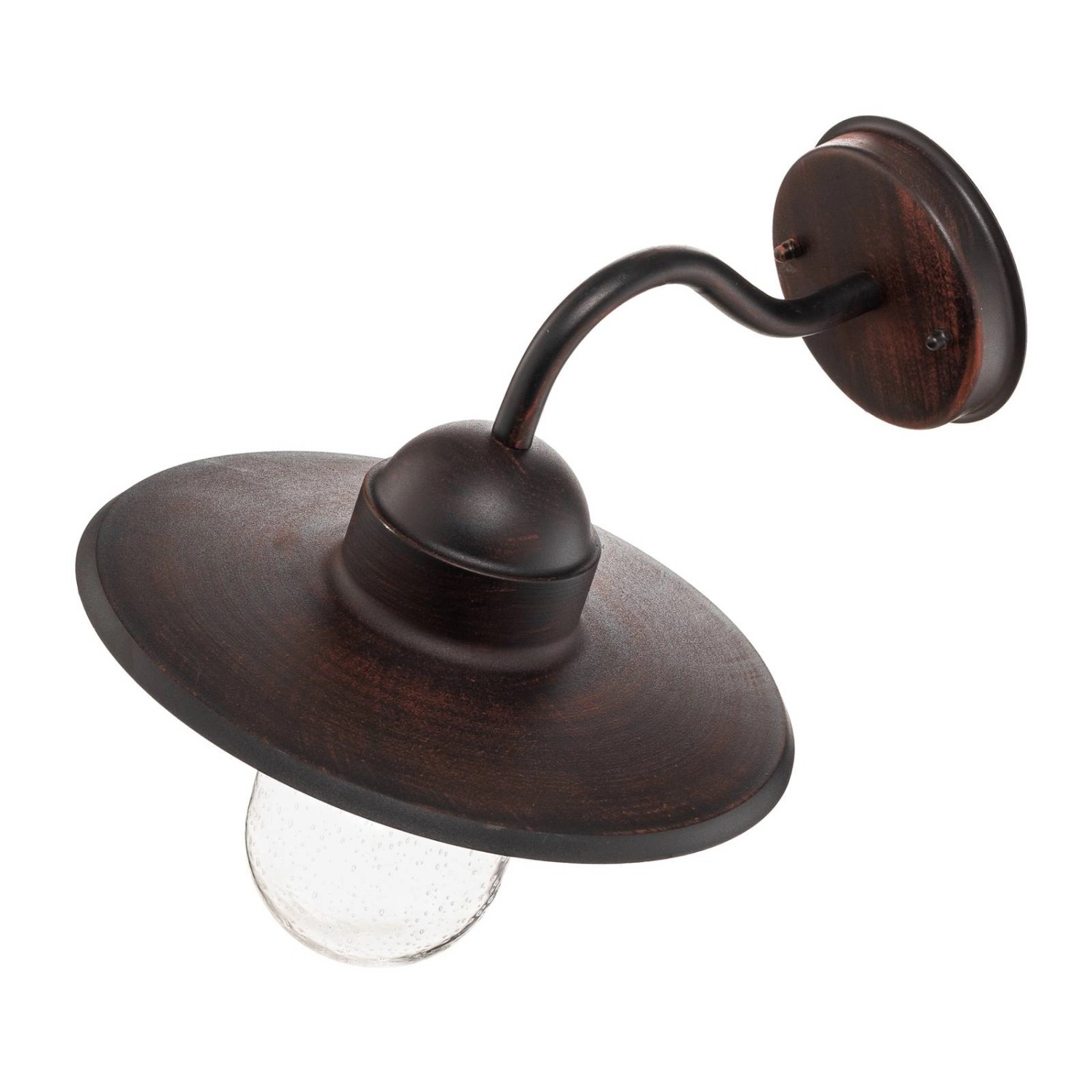 Lindby Wandleuchte Außen Filip 9972026 Spritzwassergeschützt Modern in Braun aus Metall 1-flammig E27