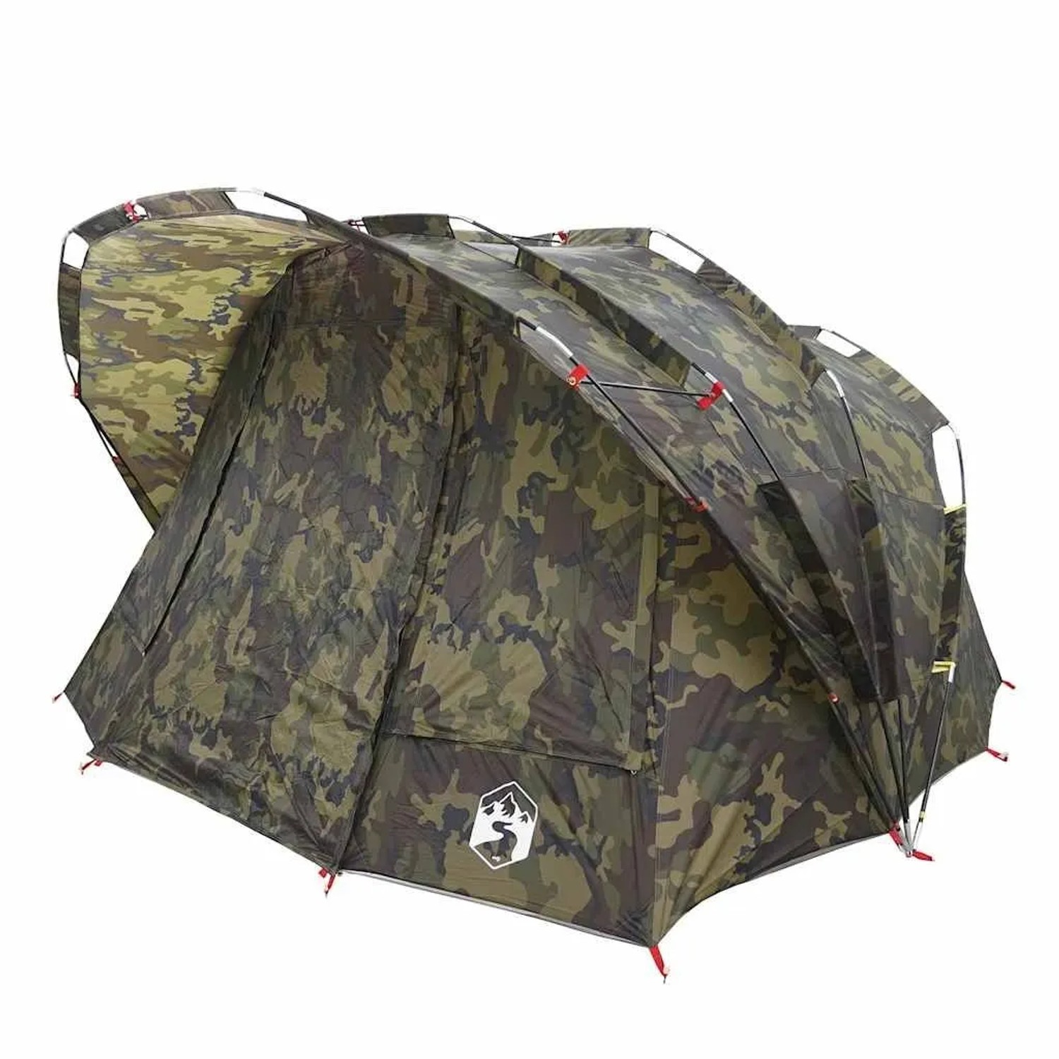 vidaXL Angelzelt 5 Personen Tarnmuster Wasserdicht 4009394_5