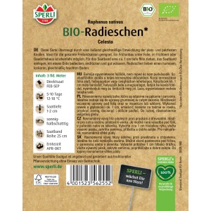Sperli Bio Radieschen Saatband: Saatband mit Radieschensamen für den Bio-Anbau.