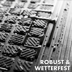Detailaufnahme: KARAT Stufenmatte Gummi Diamond, wetterfest, rutschhemmend, 5er-Set.