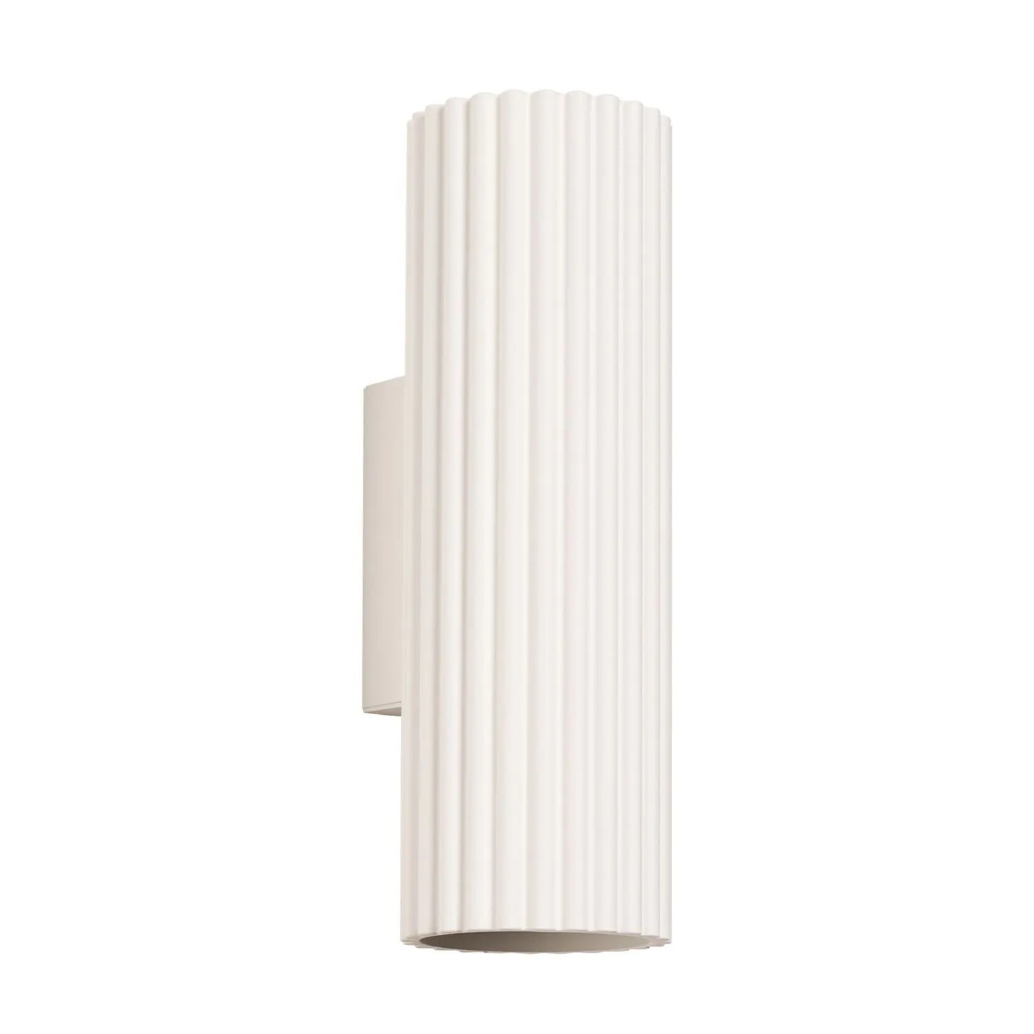 Licht-Erlebnisse Wandlampe Up Down 20 cm Hoch Creme GU10 2-Flammig