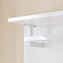 SoBuy Wandgarderobe Garderobenleiste mit Regal und Haken Garderobenpaneel für Flur FHK36-W_6
