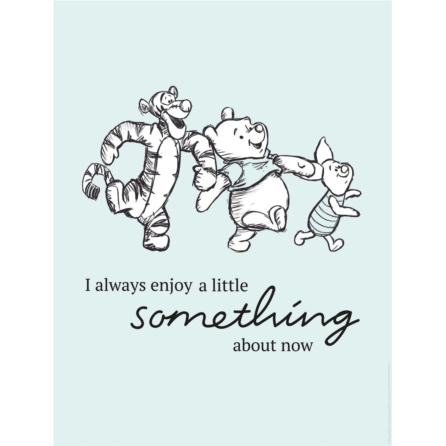 Komar Wandbild Winnie Pooh Something 40 x 50 cm günstig online kaufen