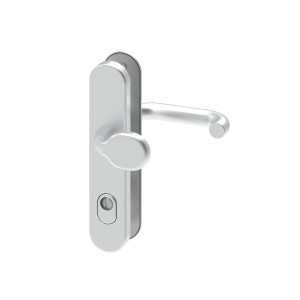 BASI Schutzbeschlag Alu F1, Wechselgarnitur für Türstärke 50-70 mm.