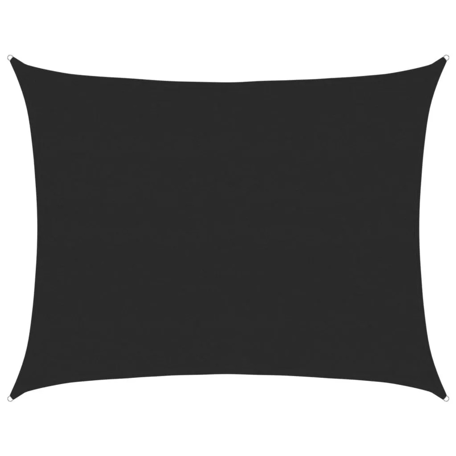 vidaXL Sonnensegel 160 g/m² Rechteckig Schwarz 6x8 m HDPE 311745