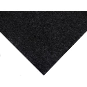 Nahaufnahme: Primaflor Rasenteppich Comfort, anthrazit, 2,00m x 4,50m. Kunstrasen für Balkon und Terrasse.