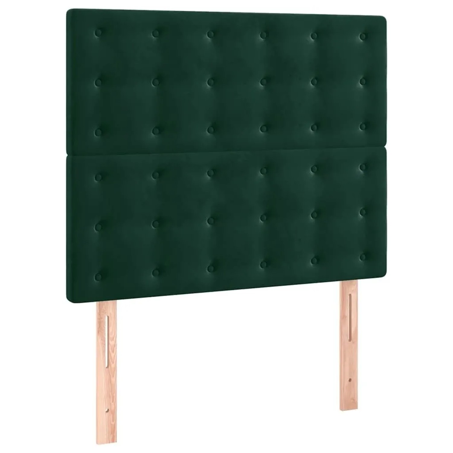 vidaXL Kopfteil Dunkelgrün 80x5x118/128 cm Samt 3116799