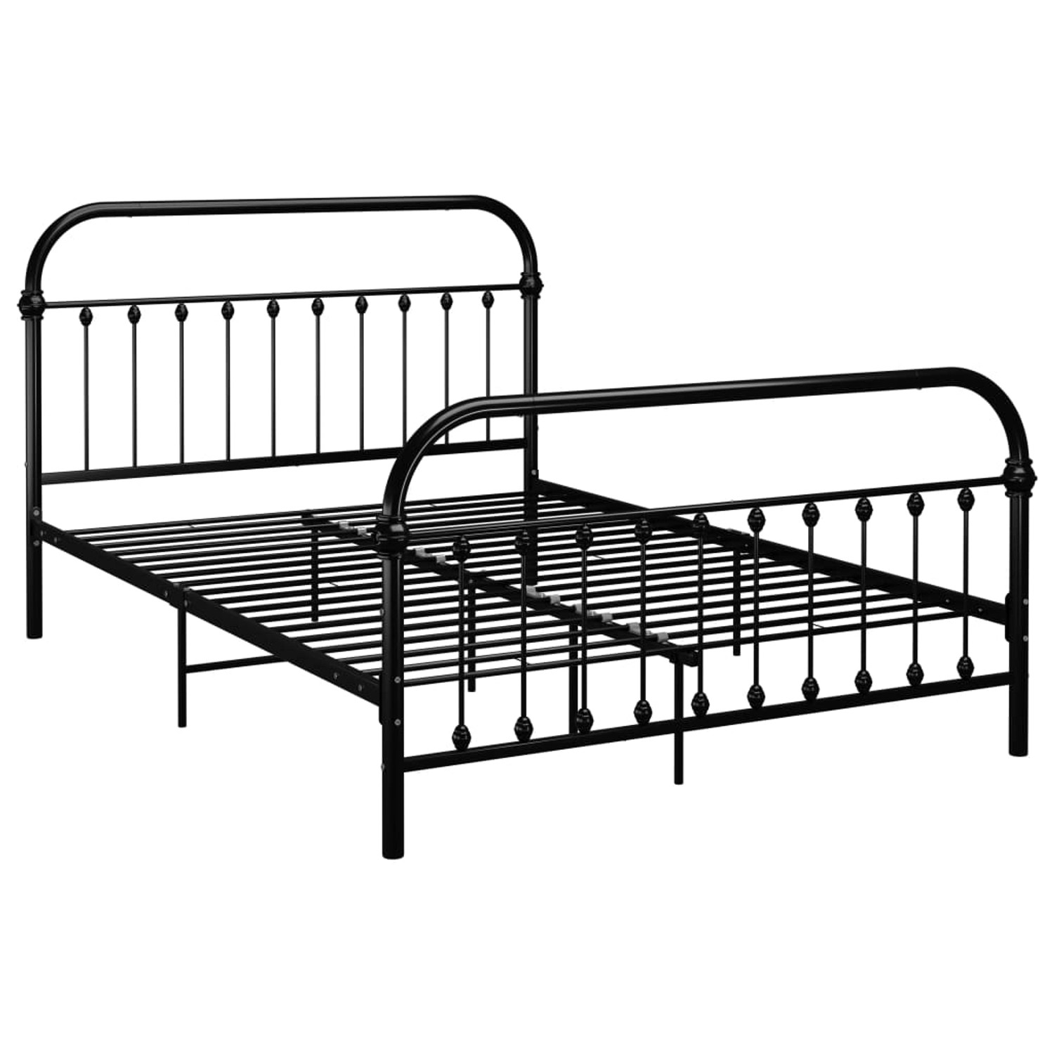 Thumbnail - vidaXL Bettgestell Schwarz Metall 160x200 cm Modell 7618271