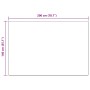 vidaXL Kunstfell Teppich Tafalla, anthrazit, 140x200 cm, Polyester
