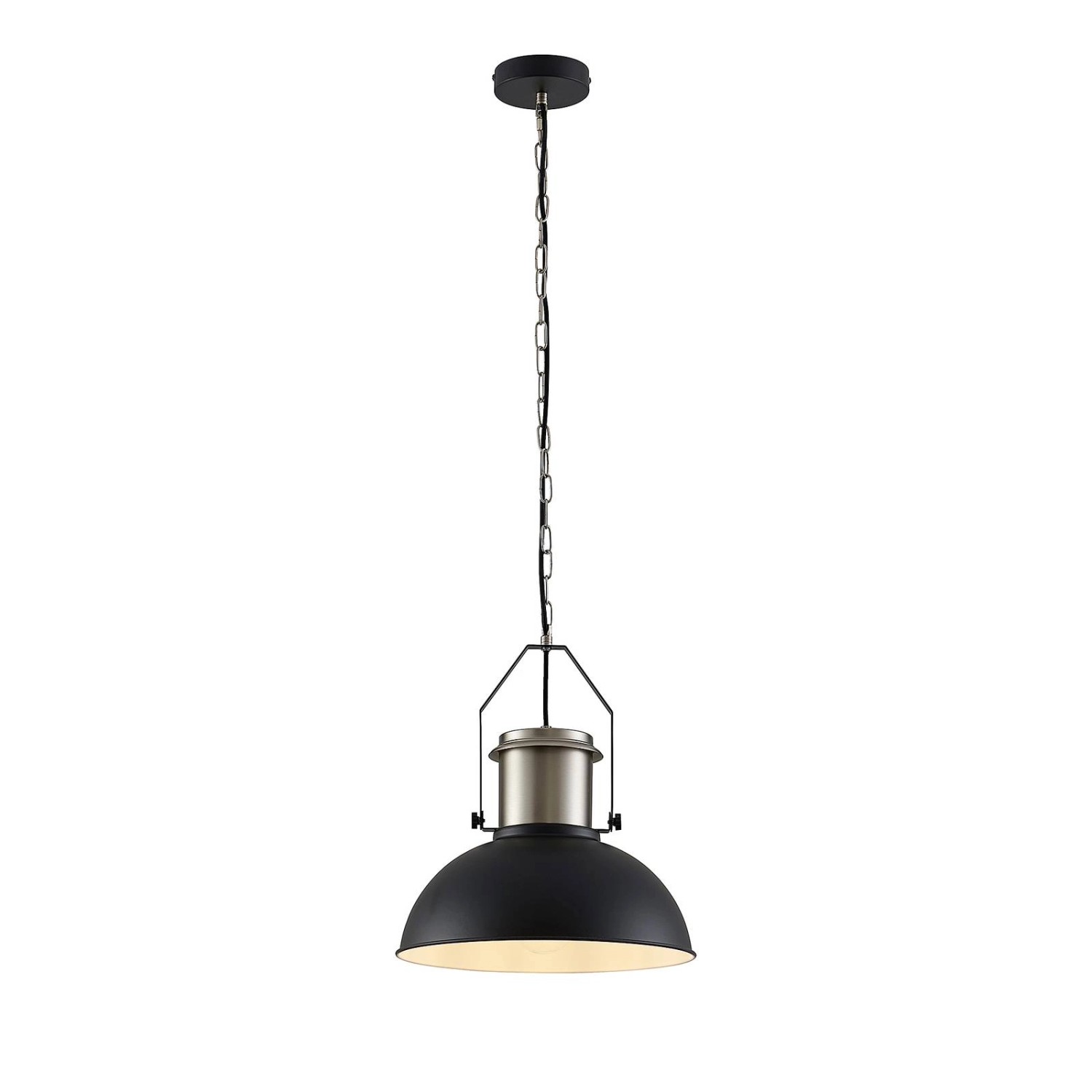 Lindby Pendelleuchte Freitjof 9639313 Vintage Industriell in Schwarz aus Me günstig online kaufen