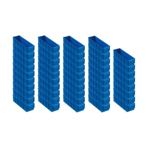 Set: Blaue PROREGAL Industrieboxen (48 Stk.) 1,6L, ideal für Werkstatt & Lager. Aufbewahrungssysteme.