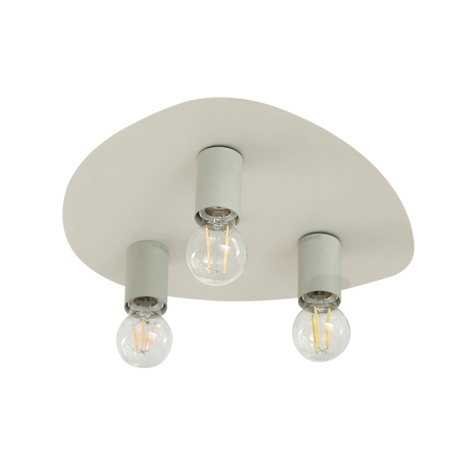 Lindby Deckenlampe Tommen 10030167 Modern in Creme aus Metall 3-flammig E27 Wohnzimmerleuchte