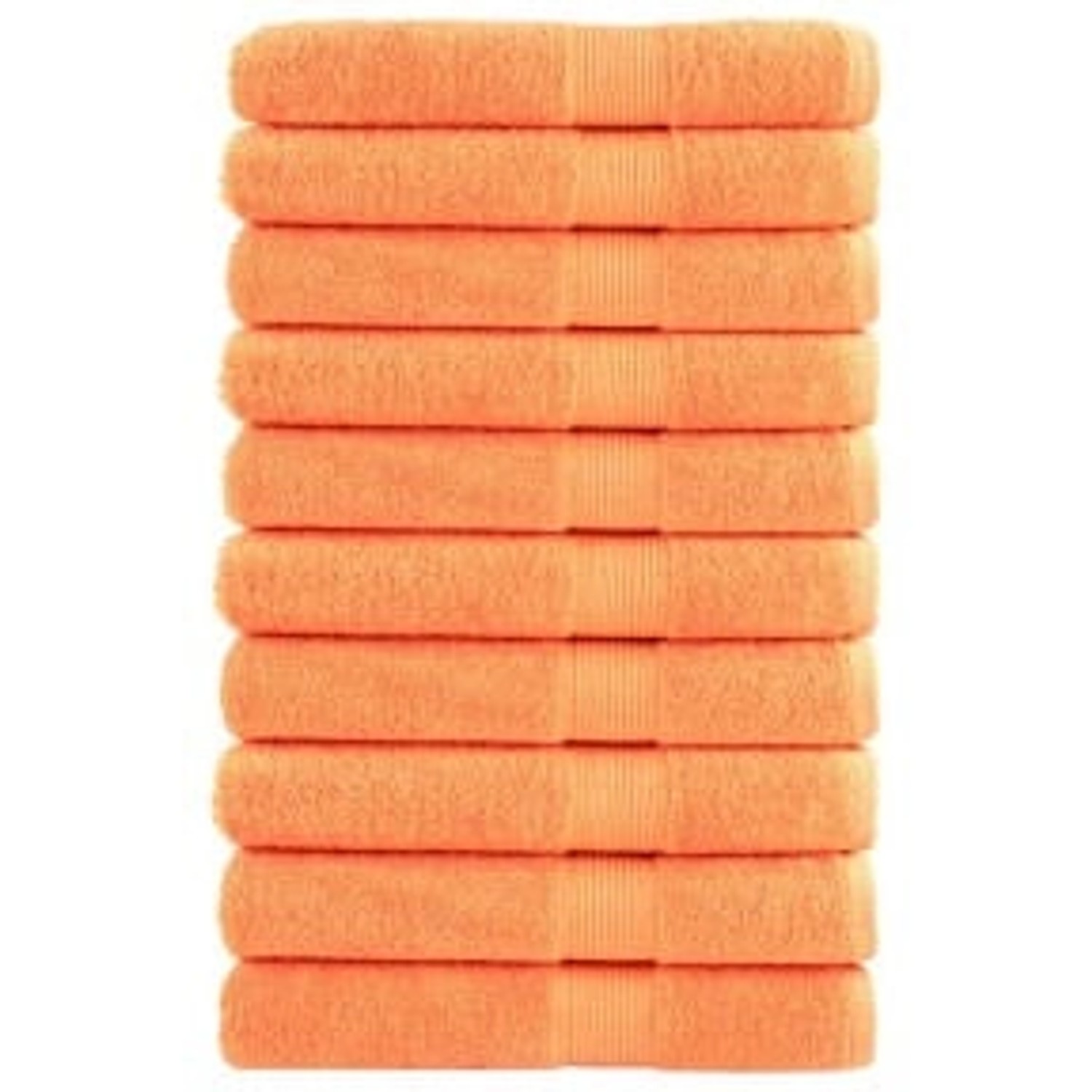 vidaXL Premium-Handtücher 10 Stk Orange 100x200 600g/m2 100% Baumwolle günstig online kaufen