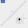 LED Feuchtraumleuchte, 46W, 150cm, 5520lm, 4000K, IP65, IK06. Staub- und Strahlwassergeschützt.