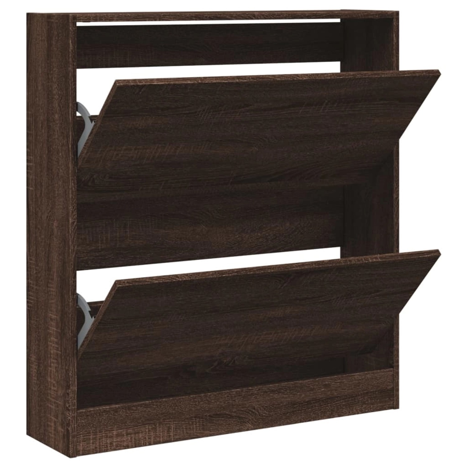 vidaXL Schuhschrank Braun Eichen-Optik 80x21x87,5 cm Holzwerkstoff 839923 günstig online kaufen