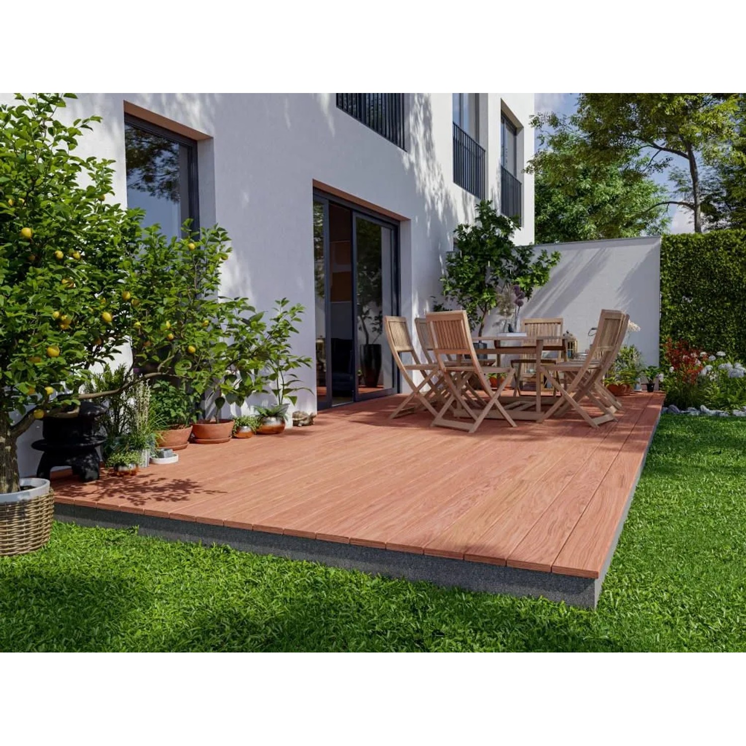 Woodtex Terrassendiele Jatoba Brasilianische Kirsche 215 cm Lang