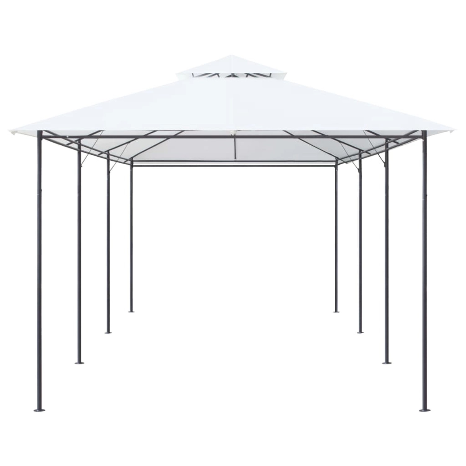 vidaXL Pavillon 600x298x270 cm Weiß 180g/m2