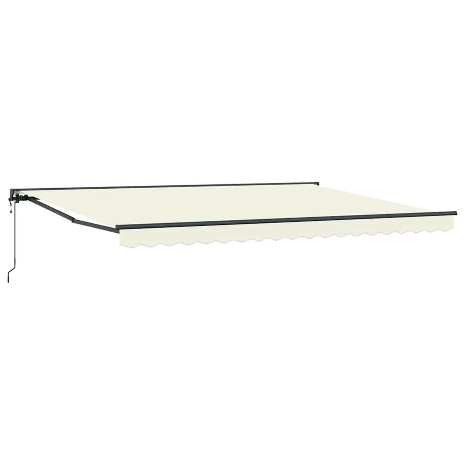 vidaXL Einziehbare Markise Creme 450 x 300 cm Polyester und Metall 3330860