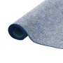 Gerollter, blauer Snapstyle Schlingenteppich Memory Meliert 80x200cm.