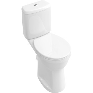 Villeroy & Boch O.novo Aufputzspülkasten, weißes Sanitärporzellan mit DualFlush Spartaste.