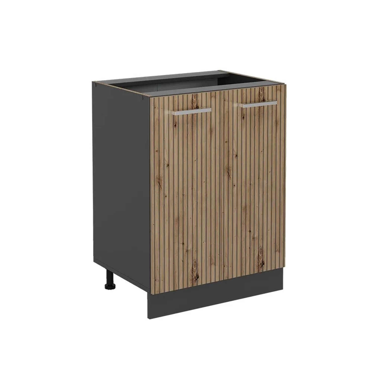 Vicco Küchenunterschrank R-Line Artisan-Eiche Anthrazit 60 cm ohne Arbeitsplatte